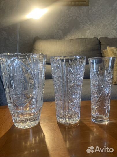 Вазы хрустальные СССР