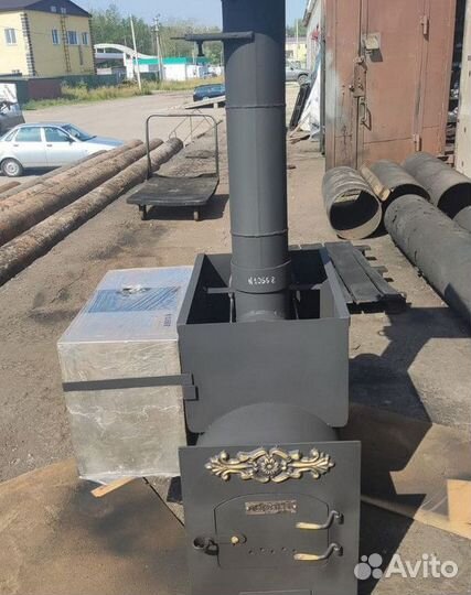 Банная печь Эконом 0.6 м толщина 10мм 920x430x750