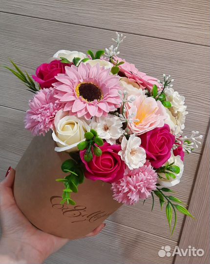 Букет цветов из мыла