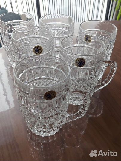 Хрустальные бокалы / кружки для пива
