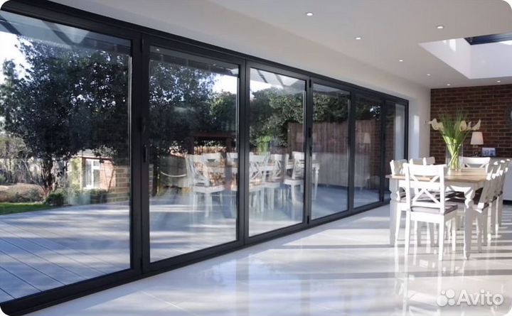 Окна алюминиевые / остекление дома под ключ