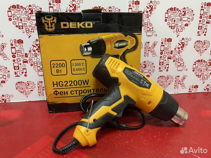 Фен строительный Deko hg2200w t7