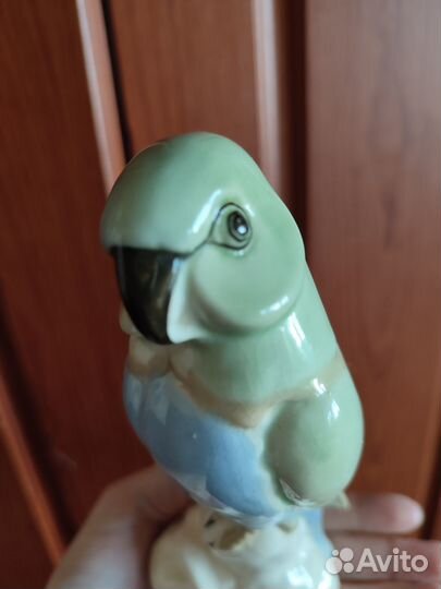 Редкая фарфоровая статуэтка СССР Птица (лфз)