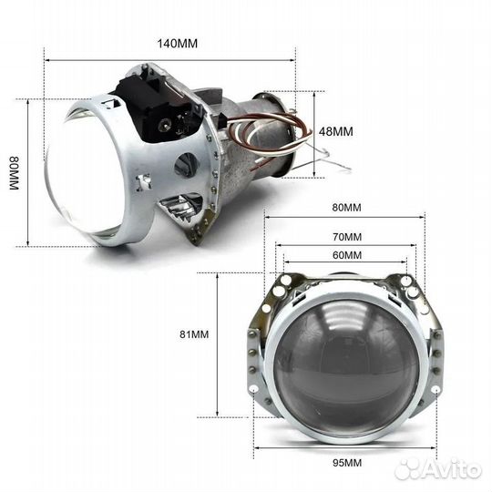 Комплект линз на Mitsubishi Pajero IV 2006-2014