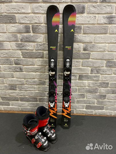 Горные лыжи и ботинки детские