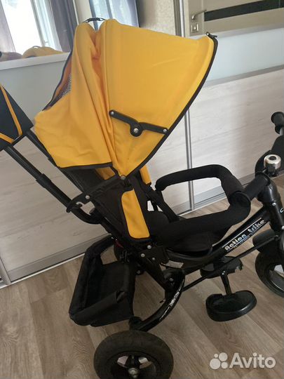 Детский новый трехколесный велосипед с ручкой