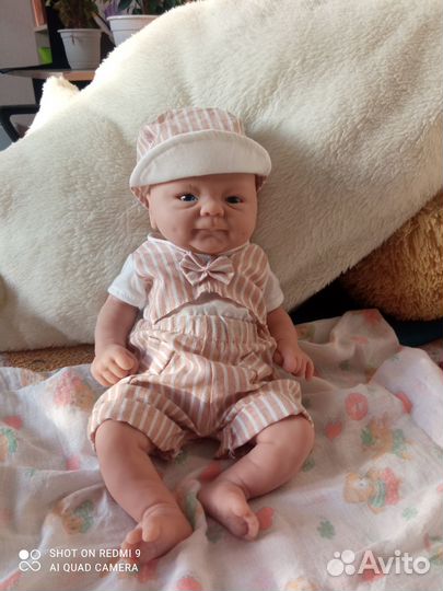 Кукла реборн силиконовая мальчик