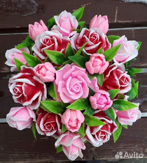 Букеты из мыла ручной работы