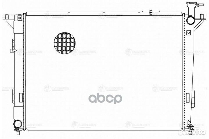 Радиатор hyundai/KIA santa FE/sorento 2.4i M/A