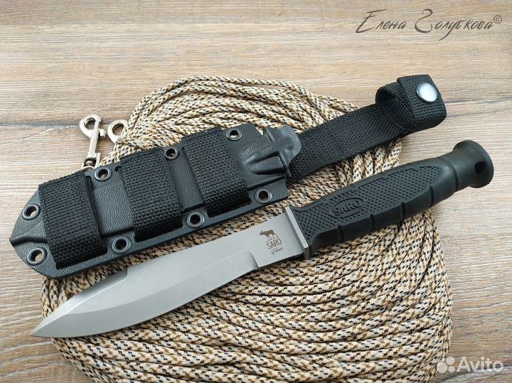 Нож Saro Нерпа сталь AUS6 ножны ABS 0388