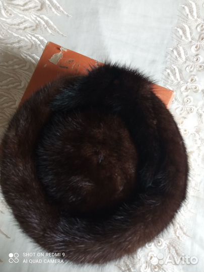 Шапка норковая женская