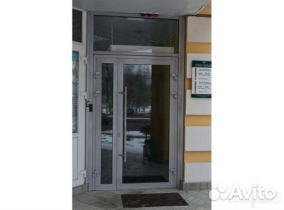 Дверь алюминий теплая