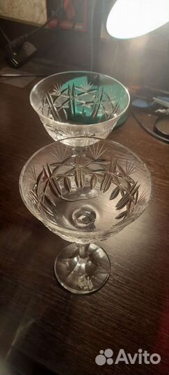Креманки хрустальные. Чехословакия