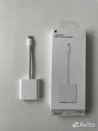 Lightning USB 3 camera adapter