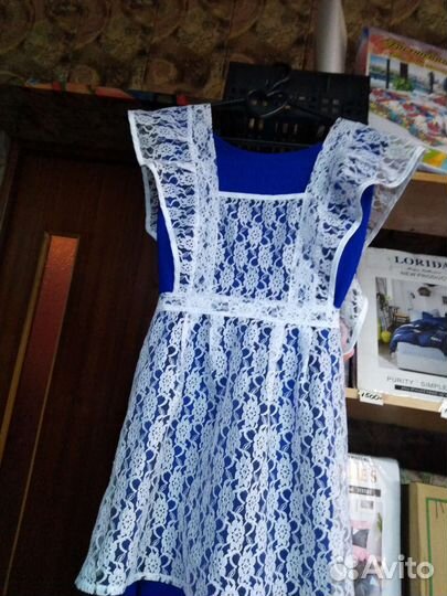 Белый школьный фартук