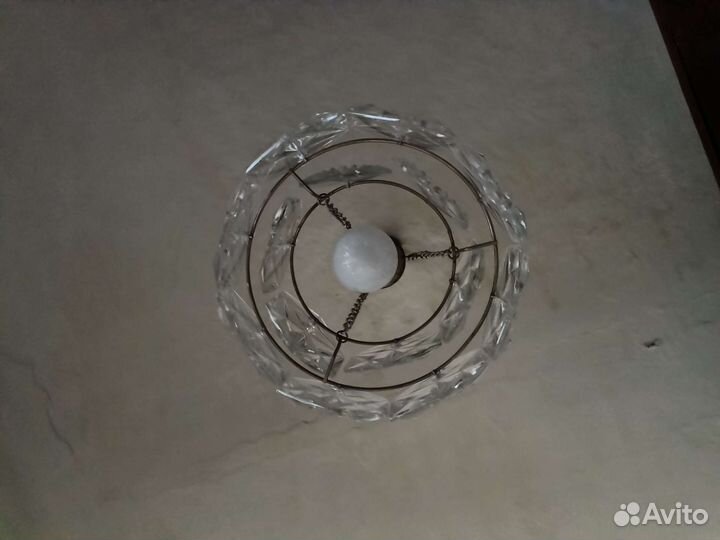 Хрустальная люстра СССР винтажная