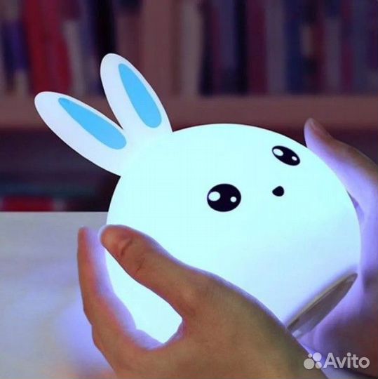 Ночник зайка, меняет цвет от прикосновений