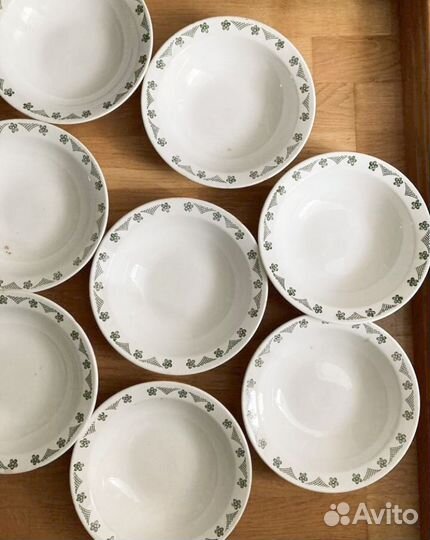 Тарелки суповые зик СССР 9 шт, цена за все