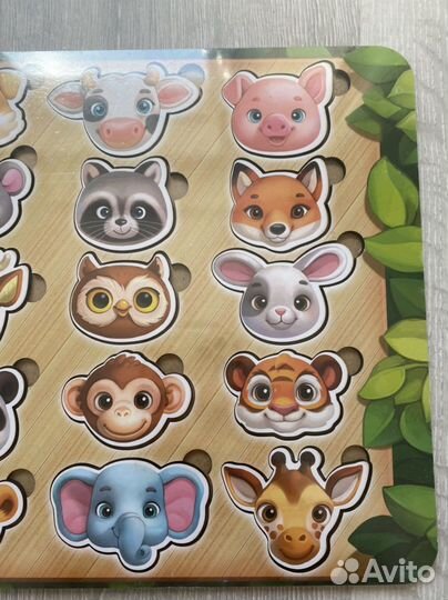 Пазл сортер деревянный