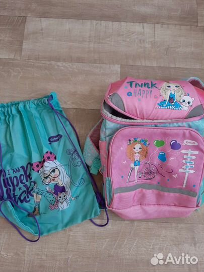Портфель+сменка для девочки
