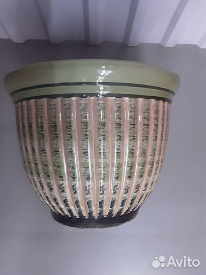 Горшок для цветов керамика большой напольный