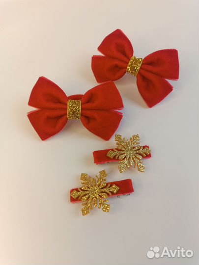 Набор аксессуаров для волос на новый год