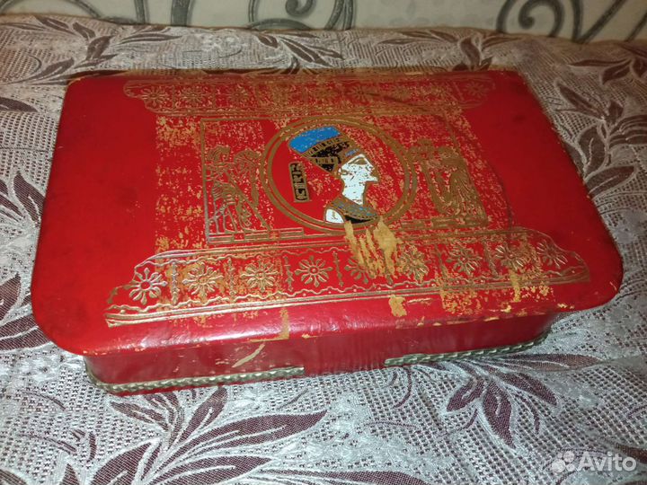 Старинная шкатулка из Египта Нефертити кожа