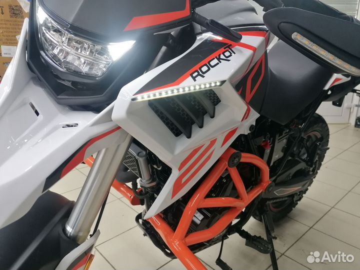 Мотоцикл Rockot Hound 250 белый/оранжевый