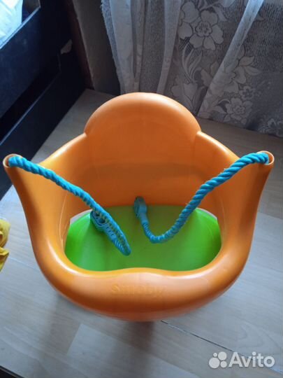 Детская садовая качель smoby 2в1