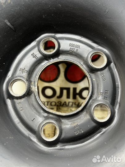 Штампованный диск R15 Фольксваген Поло 5