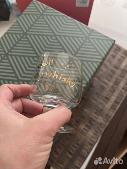 Штоф и 6 фужеров богемское стекло