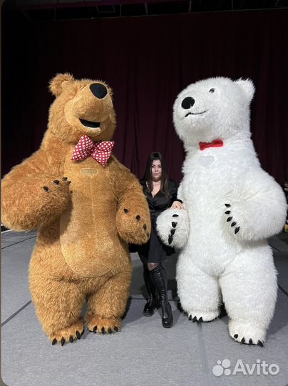 Экспресс поздравление, ростовая кукла,медведь