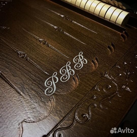 Резные нарды Лев, Бук, 60х60 см