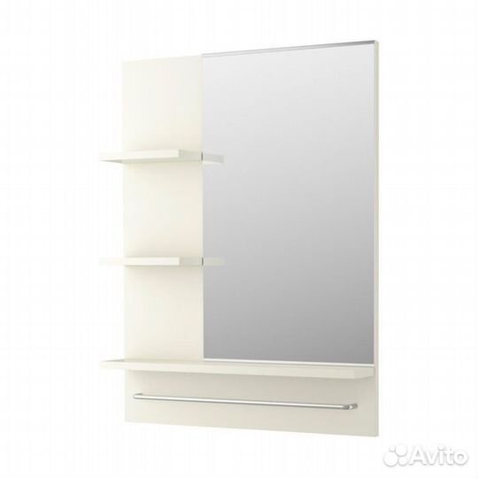 Лиллонген, Зеркало, белый, 60x11x78 см