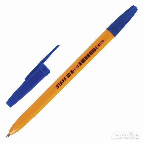 Ручка шариковая staff 