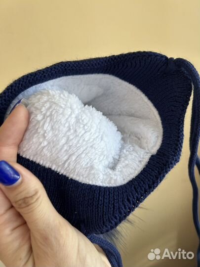 Шапка новые зимняя на 0-3