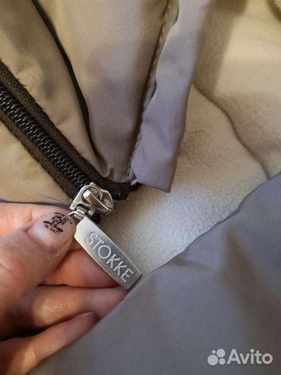 Зимний конверт в коляску stokke