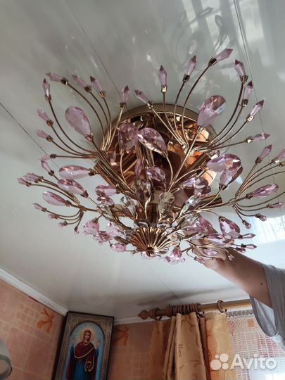 Люстра потолочная подвесная бу