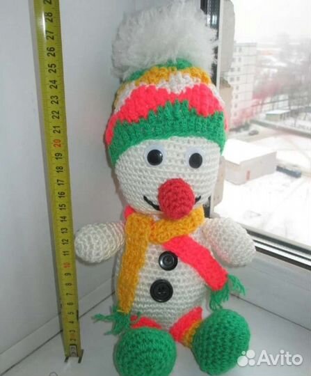 Снеговик. мягкая игрушка СССР. ручная работа