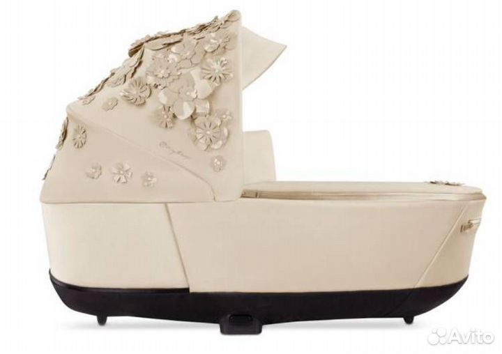 Коляска 2в1 Cybex Priam 4, Simply flower Nude beig