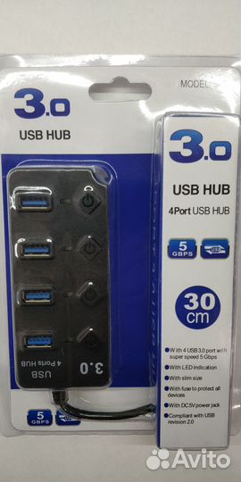 USB 3.0 концентратор dbit 4 в 1