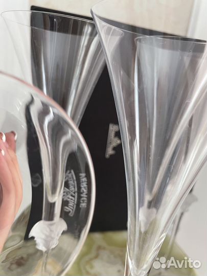 Хрустальные бокалы для шампанского Versace Medusa