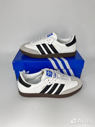 Кеды женские Adidas Samba White Black