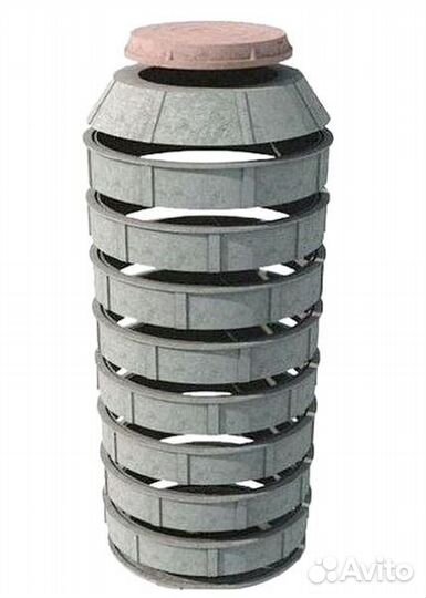 Кольцо колодца полимерпесчаное D1000 H250