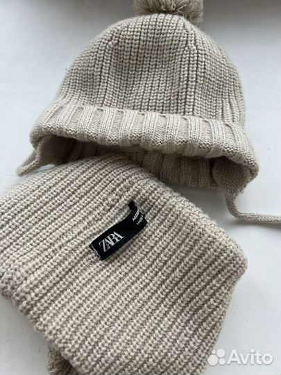 Комплект шапка и снуд zara