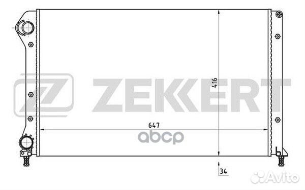 Радиатор охл. дв. Fiat Doblo (119) 01- Doblo C