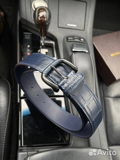 Мужской ремень из кожи крокодила Bottega Veneta