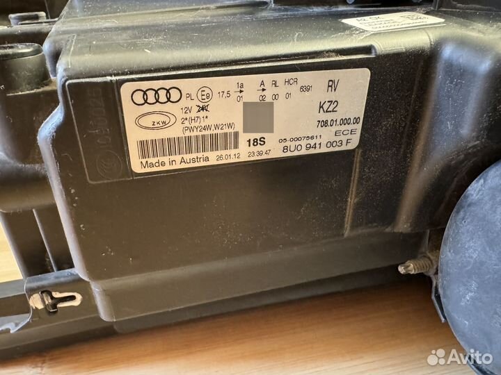 Комплект фар audi Q3 8U