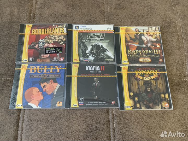 Запечатанные диски. Игры для PC