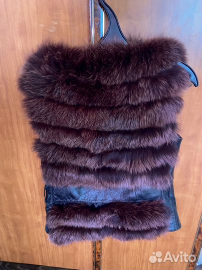 Меховая жилетка из норки